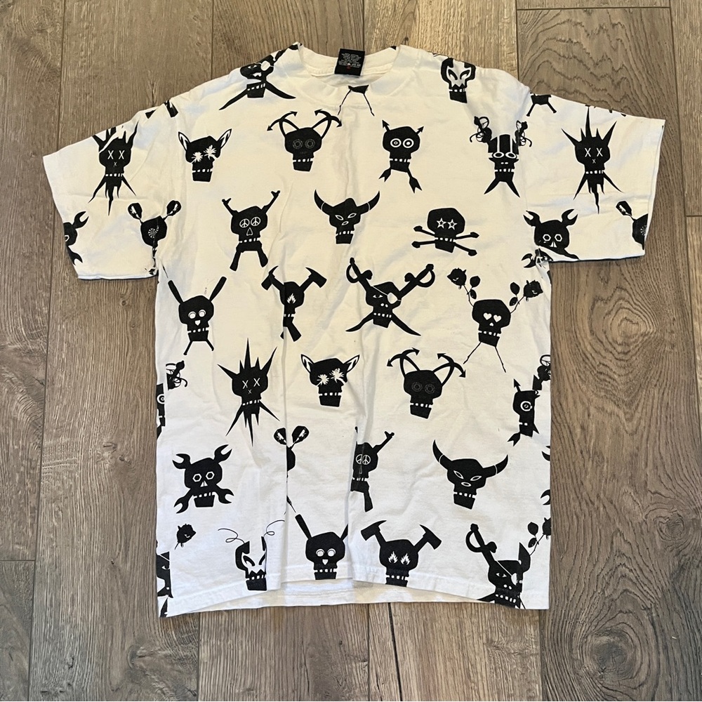 Vintage Stussy skeleton tee